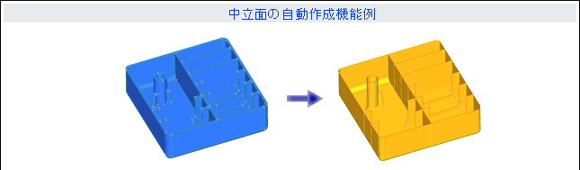 中立面の自動作成機能例